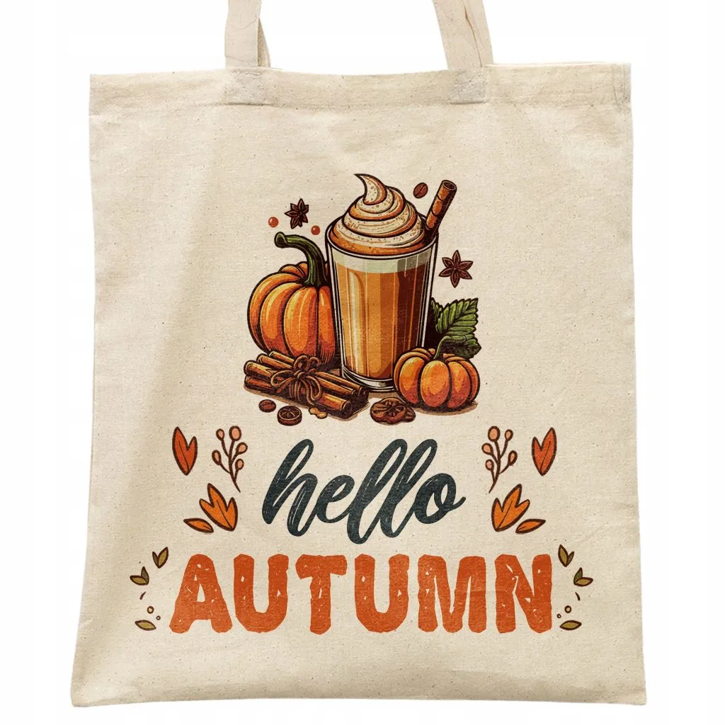 Torba bawełniana na zakupy Jesień Hello Autumn Liść Prezent
