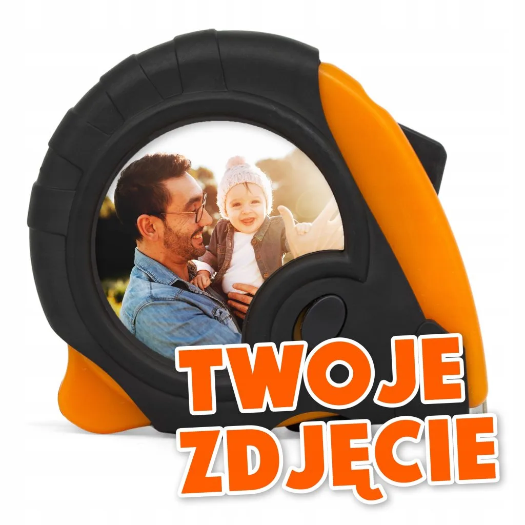 Miarka Zwijana 5m Z Twoim Zdjęciem Personalizowana Prezent Dzień Ojca