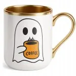 Kubek Premium Złoty Halloween Jesień Dynia Duch Prezent Upominek