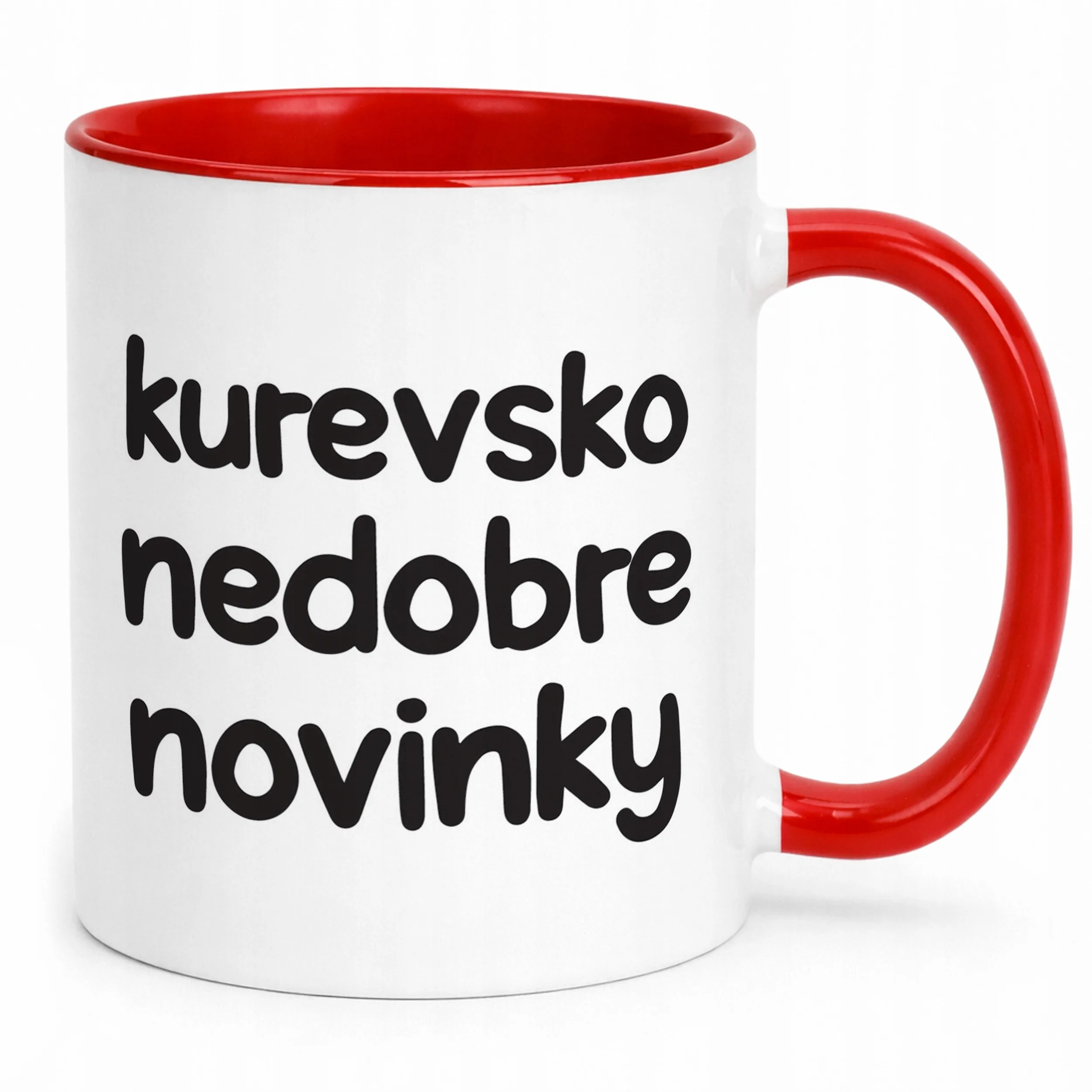 Kubek Czerwony Ku**vsko Nedobre Novinky Śmieszny Zabawny Prezent