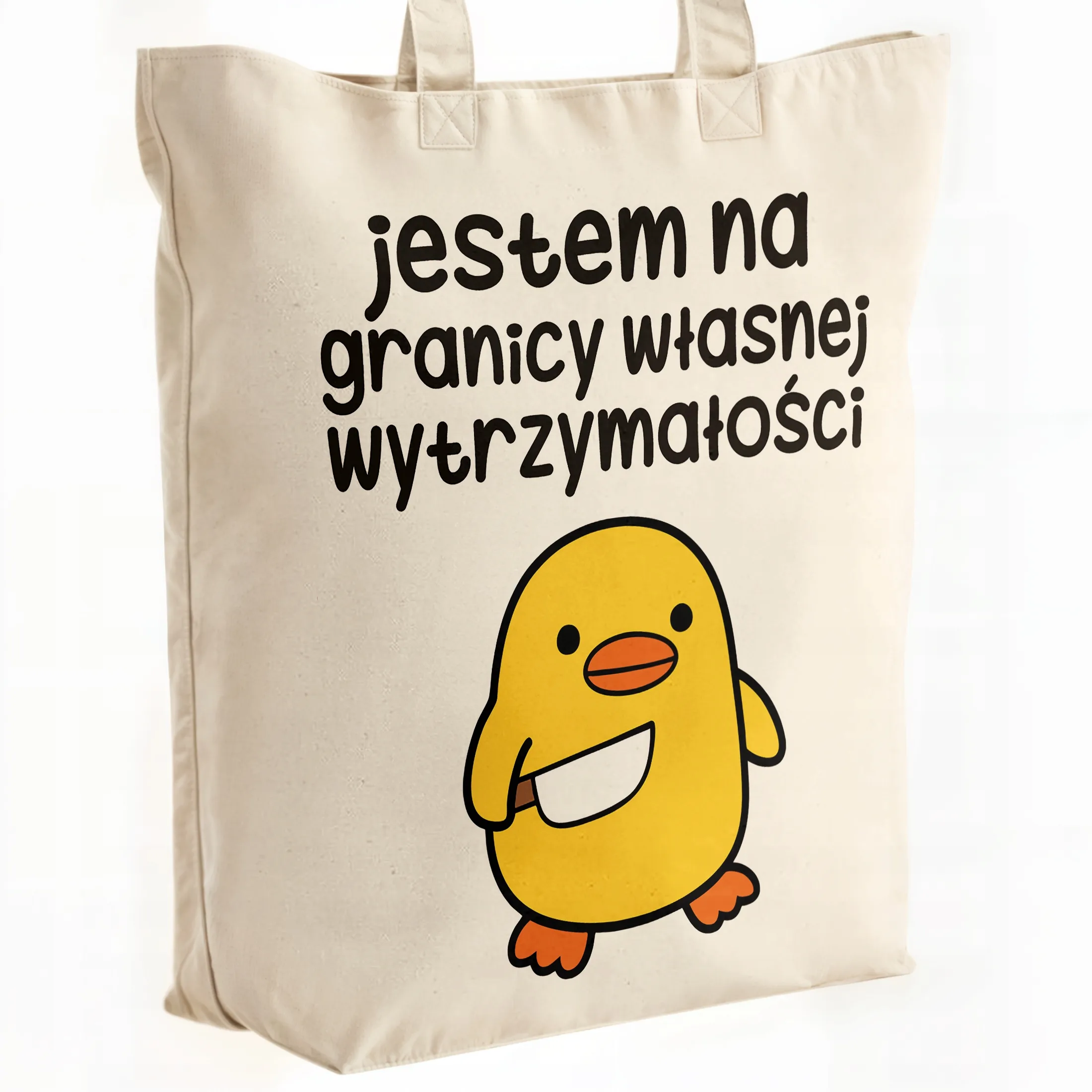 Torba bawełniana premium Jestem Na Granicy Zabawny Prezent