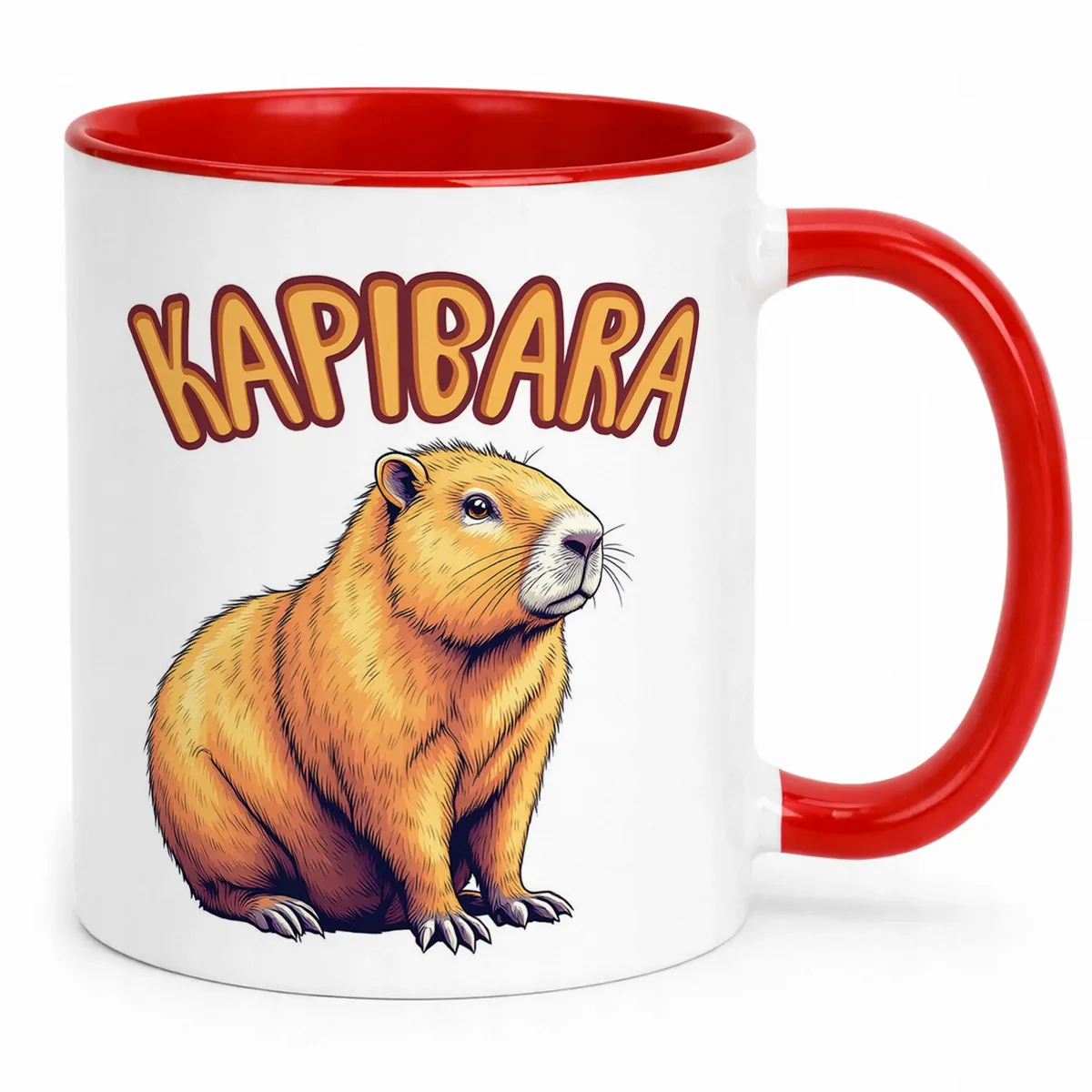Kubek ceramiczny Kapibara Capybara Zwierzak Słodki Dla Dzieci Prezent