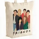 Torba bawełniana premium na zakupy Friends Przyjaciele Dla Fanów Serialu