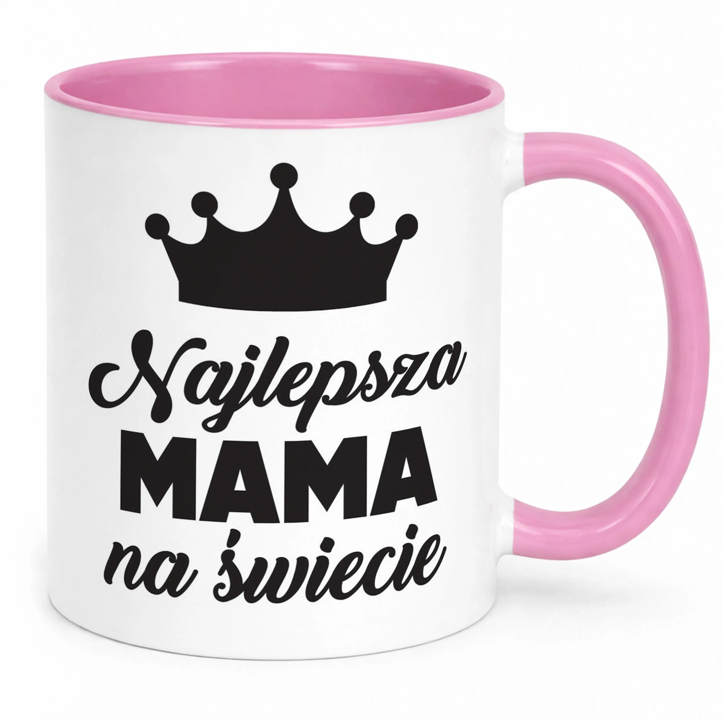 Kubek Różowy Dzień Matki Dla Mamy Prezent Najlepsza Mama na Świecie