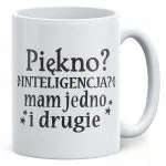 Kubek ceramiczny Dzień Kobiet Piękno Inteligencja Prezent Dla Kobiety