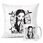 Zestaw Kubek + Poduszka Nevermore Wednesday Addams Dla Fanów Prezent