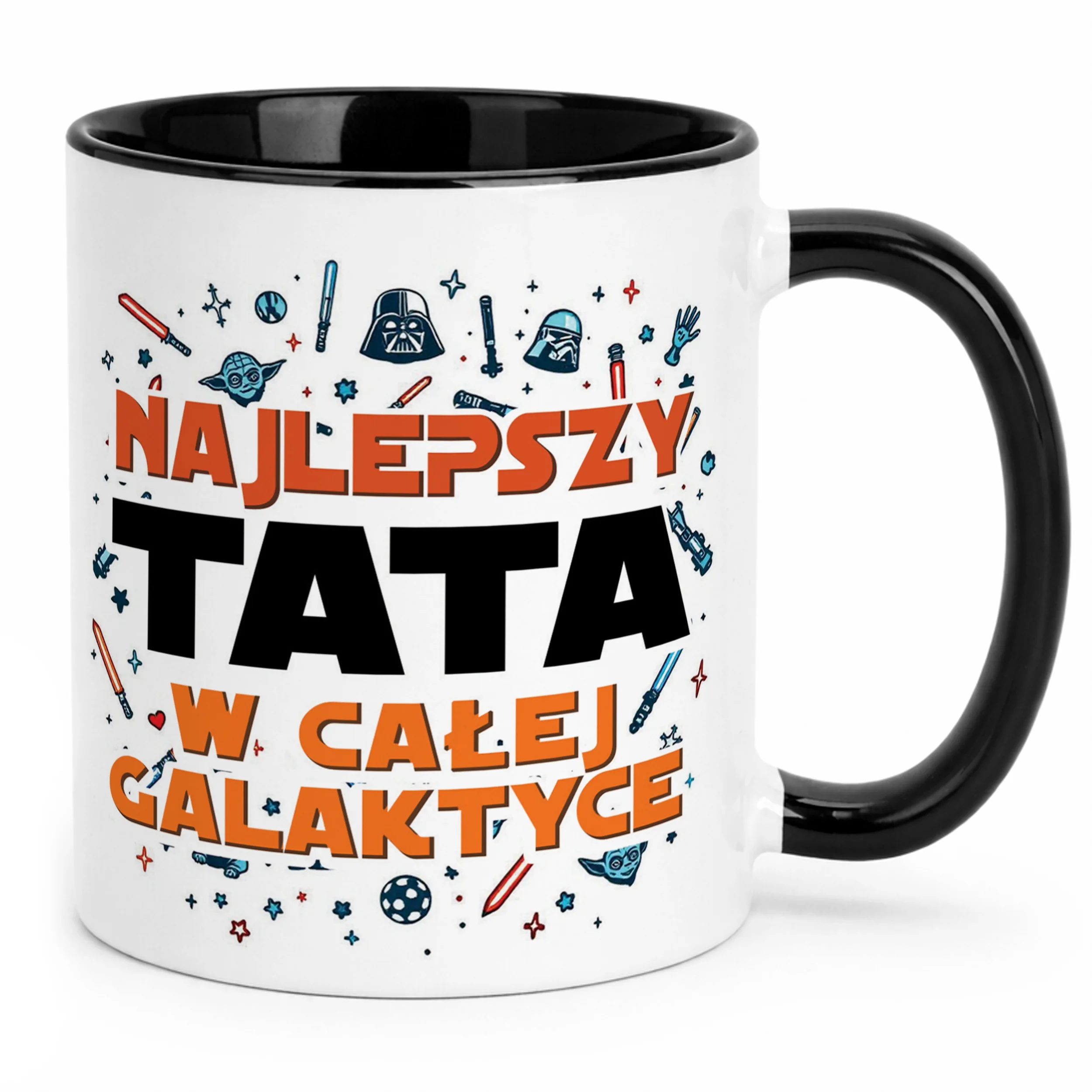 Kubek Czarny Dzień Ojca Dla Taty Najlepszy Tata W Całej Galaktyce
