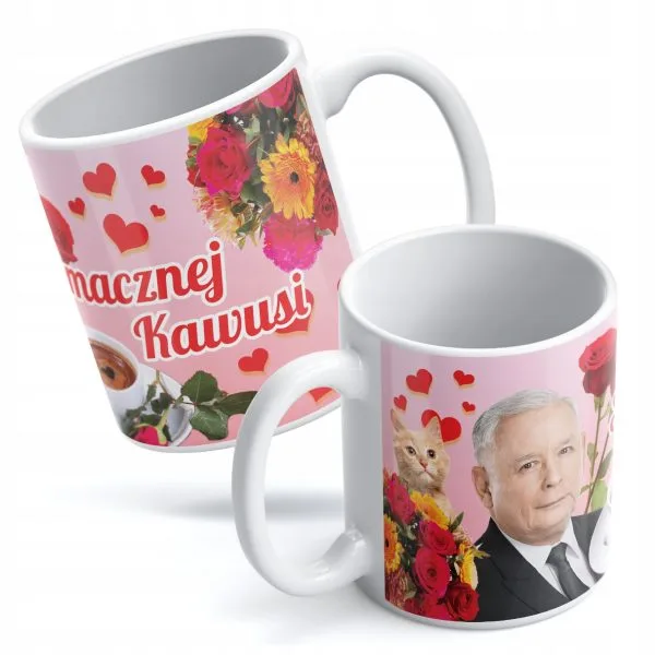 Kubek Prezes Kaczyński PiS Smacznej Kawusi