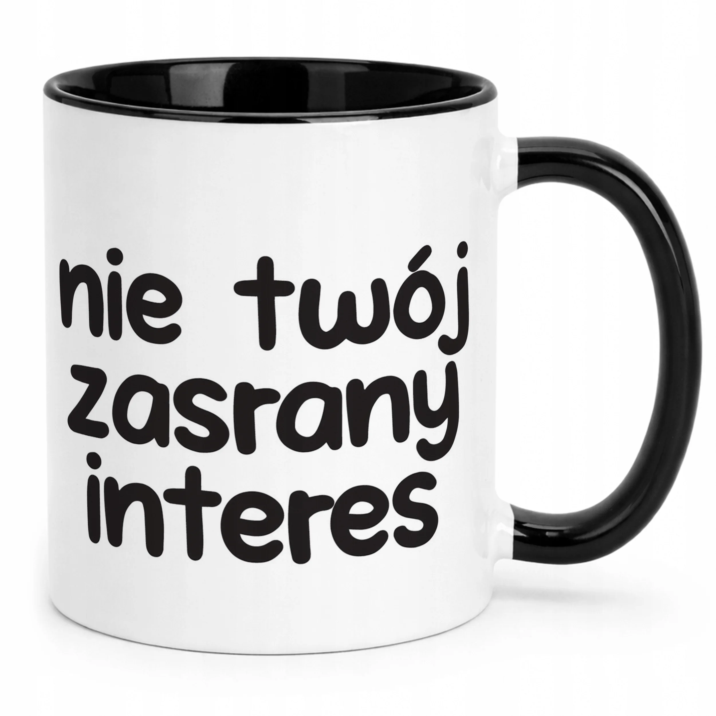 Kubek Czarny Nie Twój Zas**ny Interes Śmieszny Zabawny Prezent