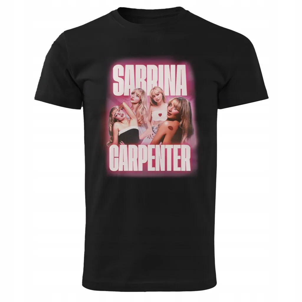 Koszulka męska czarna Sabrina Carpenter Dla Fanów