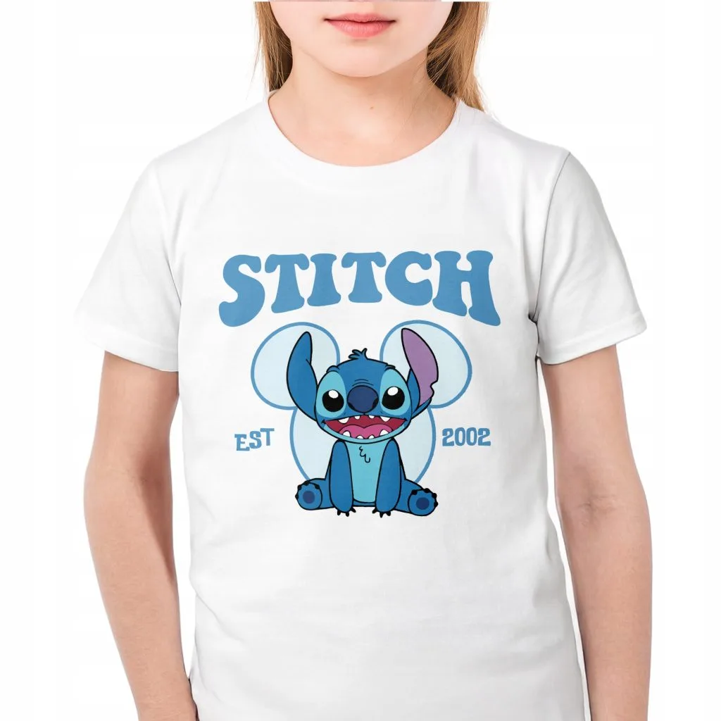 Koszulka biała dziecięca Stitch Lilo i Stich Dla Fanów