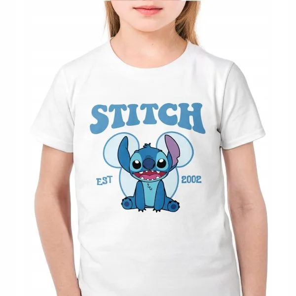 Koszulka biała dziecięca Stitch Lilo i Stich Dla Fanów