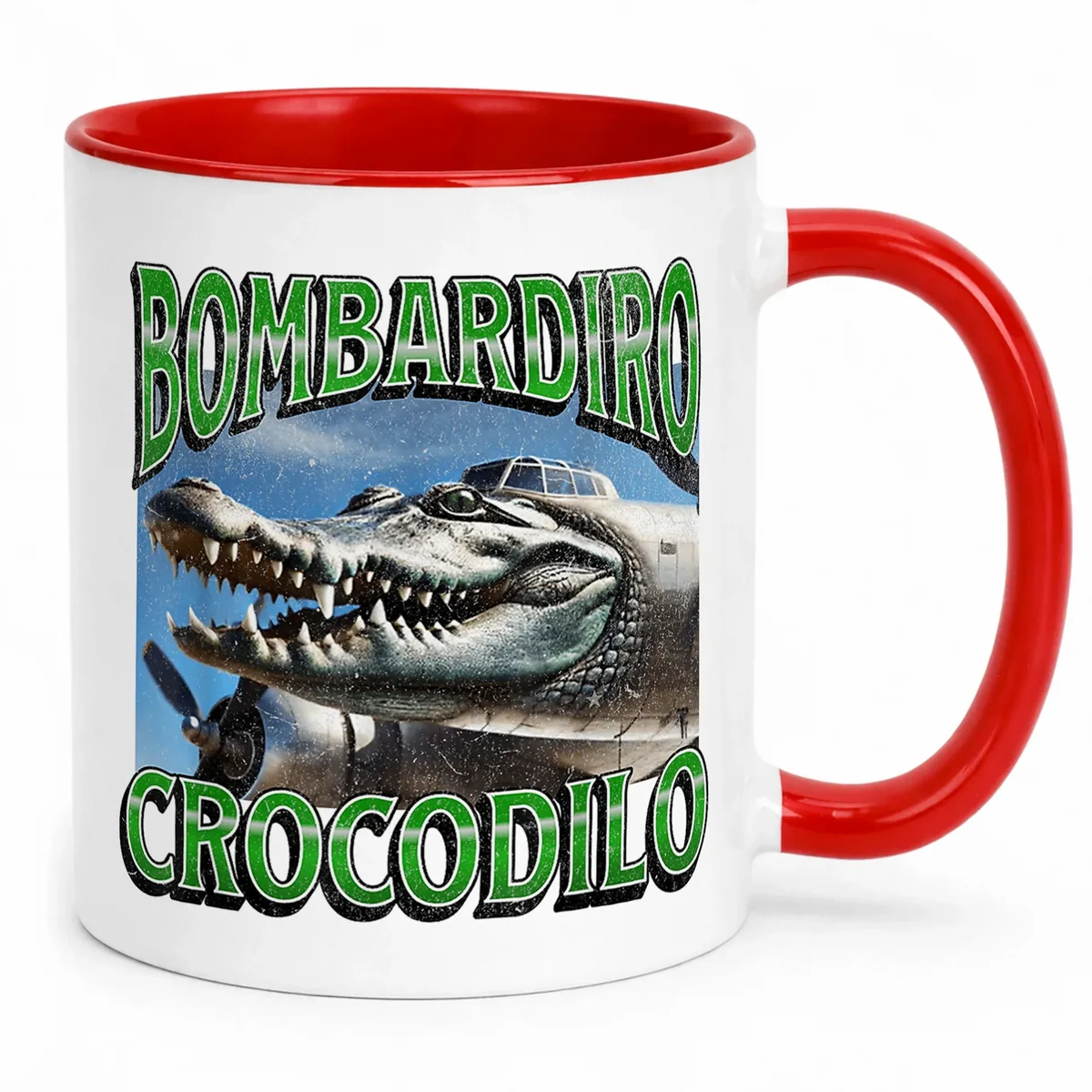 Kubek ceramiczny Bombardino Crocodilo viral tiktok brainrot
