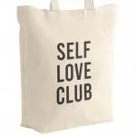 Torba bawełniana z dnem na zakupy Self Love Club Miłość Samoakceptacja