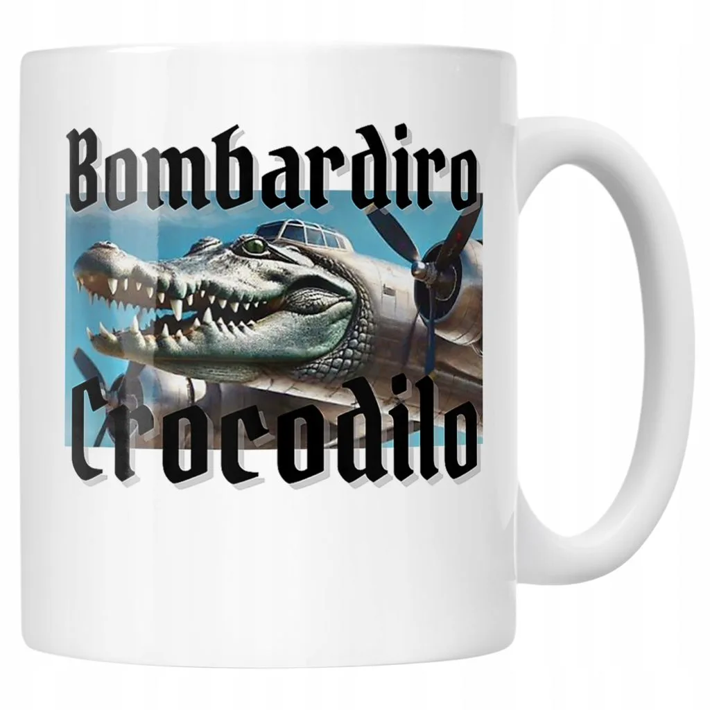 Kubek ceramiczny Bombardino Crocodilo viral tiktok brainrot
