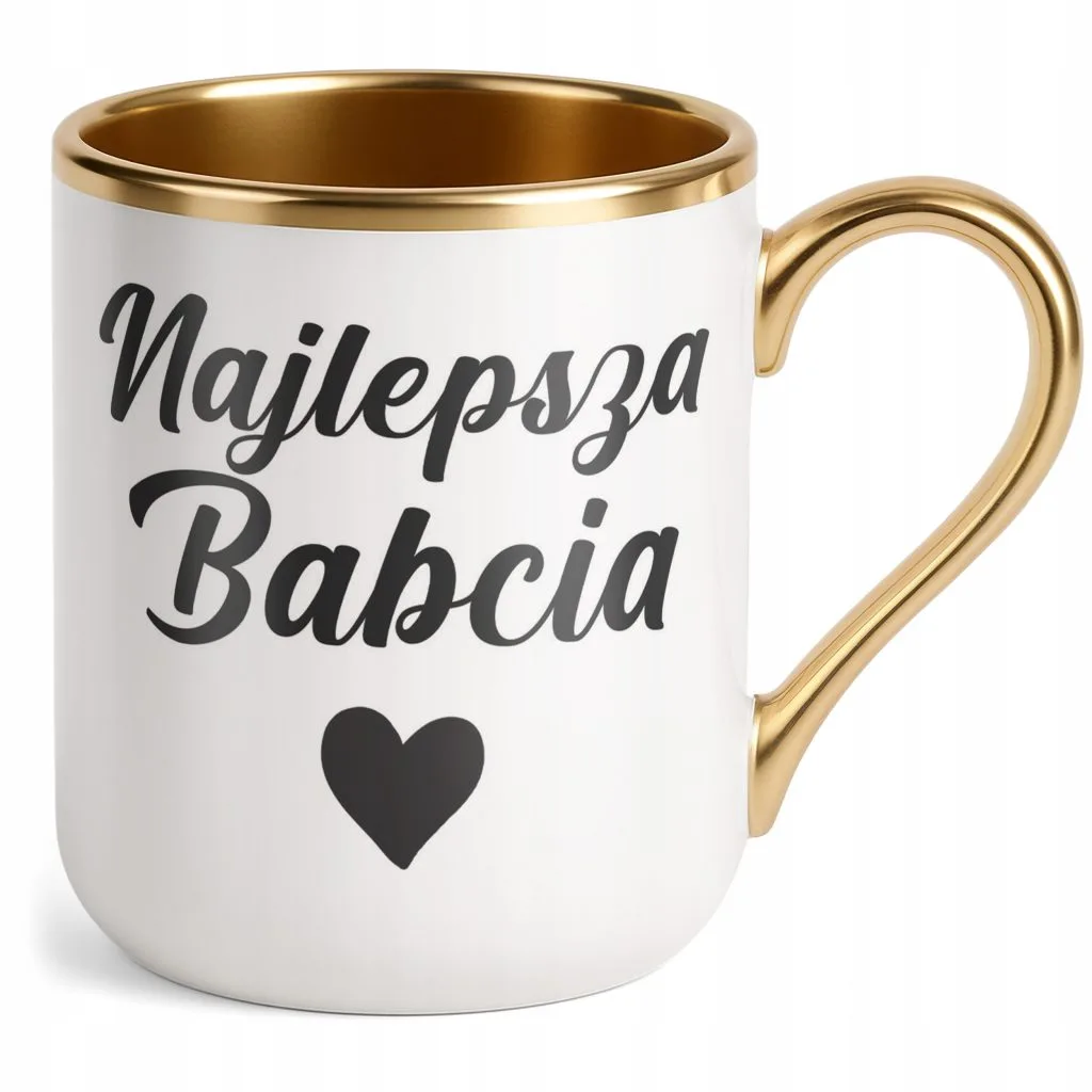 Kubek Premium Złoty Dzień Babci Dla Babci Prezent Upominek