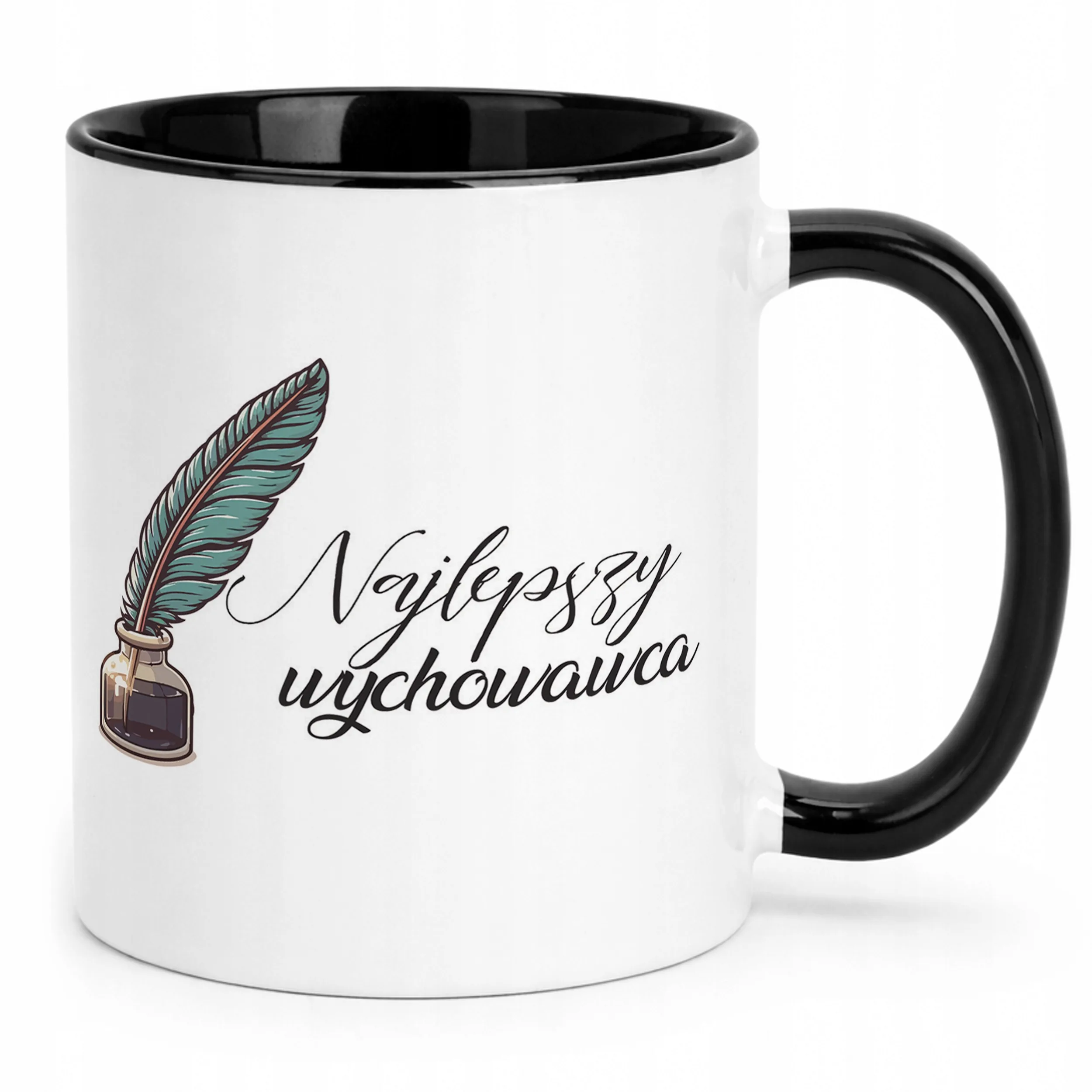 Kubek Czarny Najlepszy Wychowaca Dzień Nauczyciela Prezent