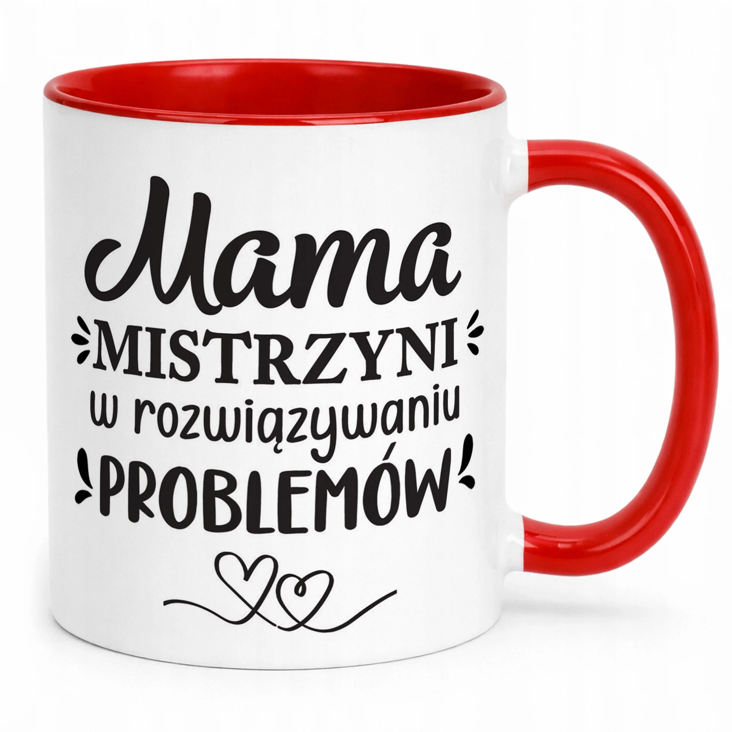 Kubek Czerwony Dzień Matki Dla Mamy Prezent Upominek Mistrzyni Mama