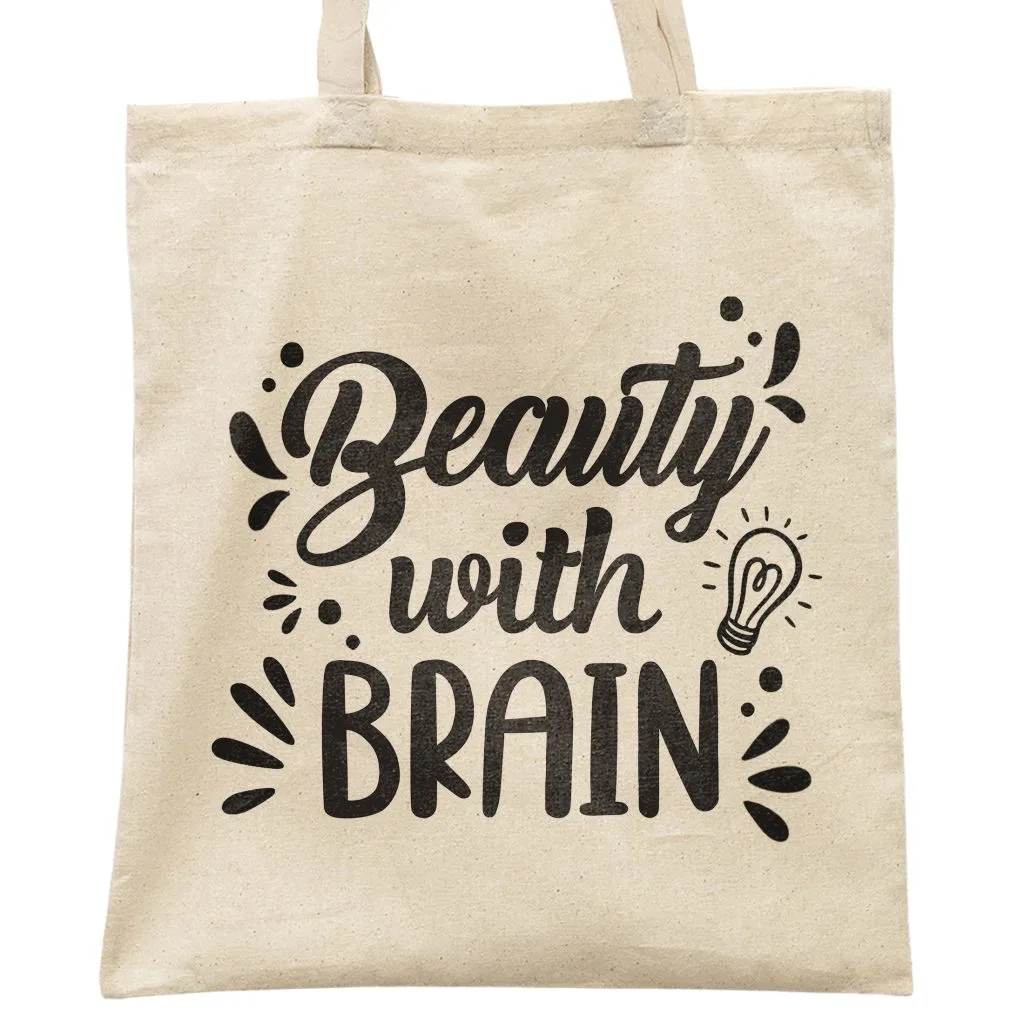 Torba bawełniana na zakupy prezent na Dzień Kobiet Beauty With Brain