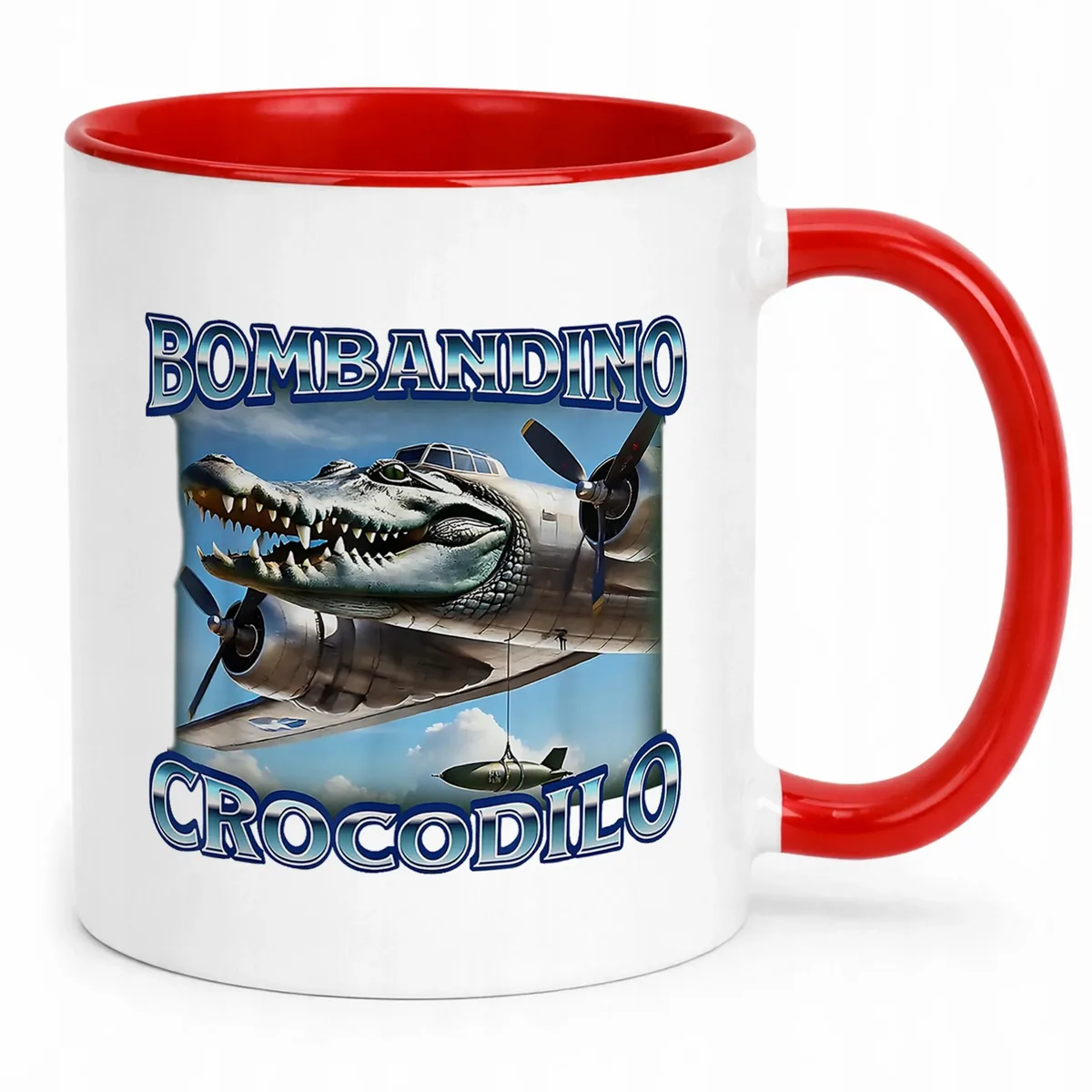 Kubek ceramiczny Bombardino Crocodilo viral tiktok brainrot