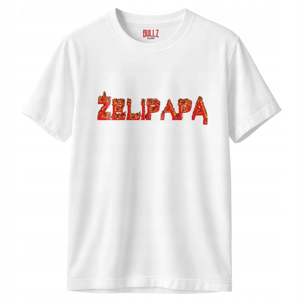 Koszulka biała męska Żelipapą Śmieszne Memy
