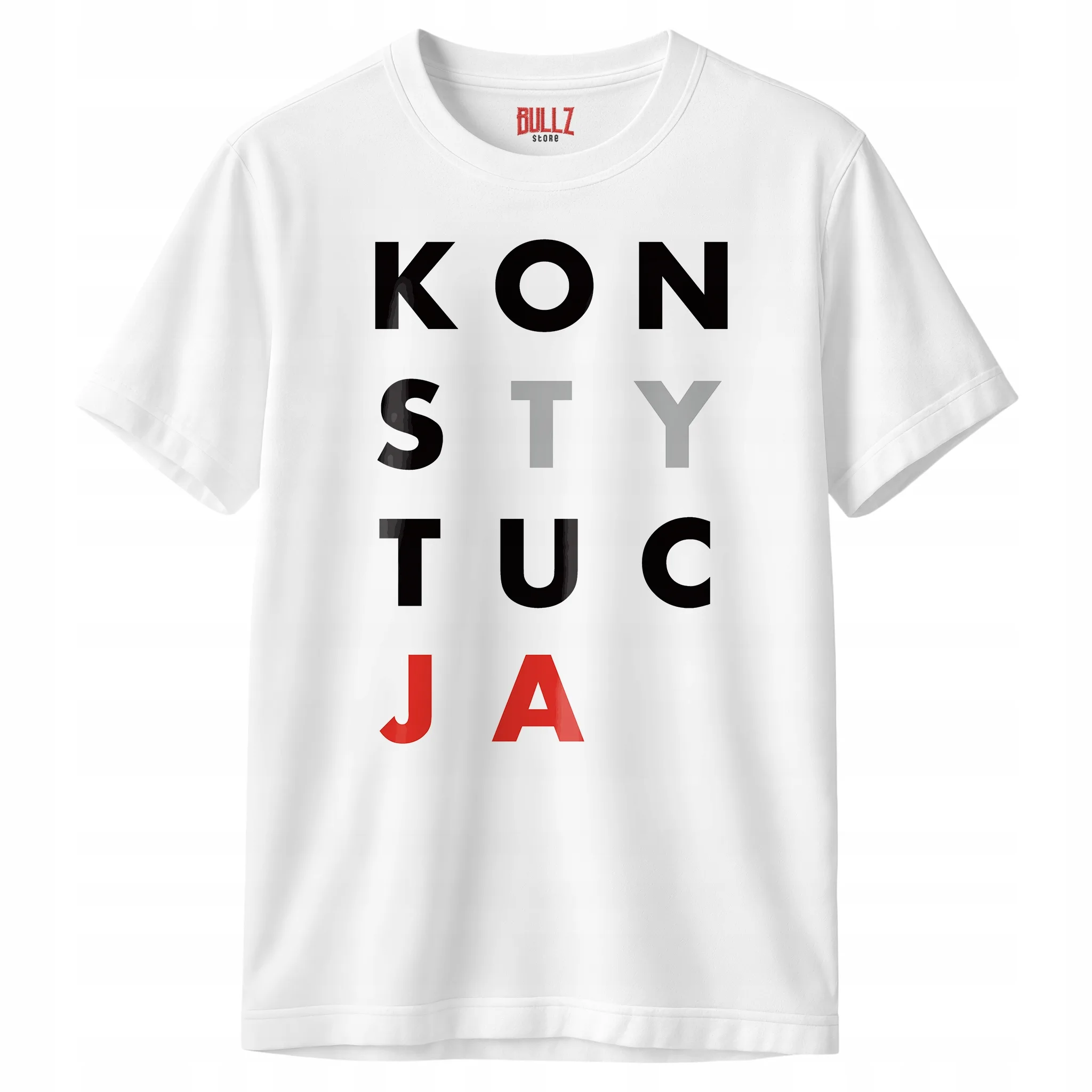 Koszulka biała męska Konstytucja Zabawny Prezent Upominek