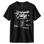 Koszulka czarna męska Personalizowana Dzień Ojca Prezent r. 3XL