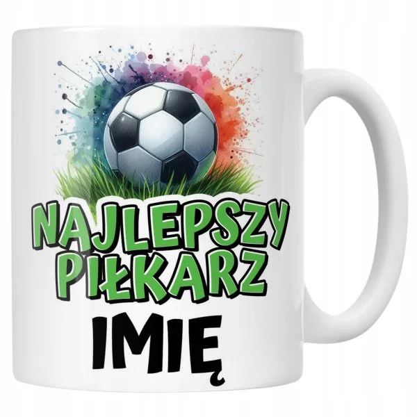 Kubek ceramiczny personalizowany Najlepszy Piłkarz Dla Piłkarza
