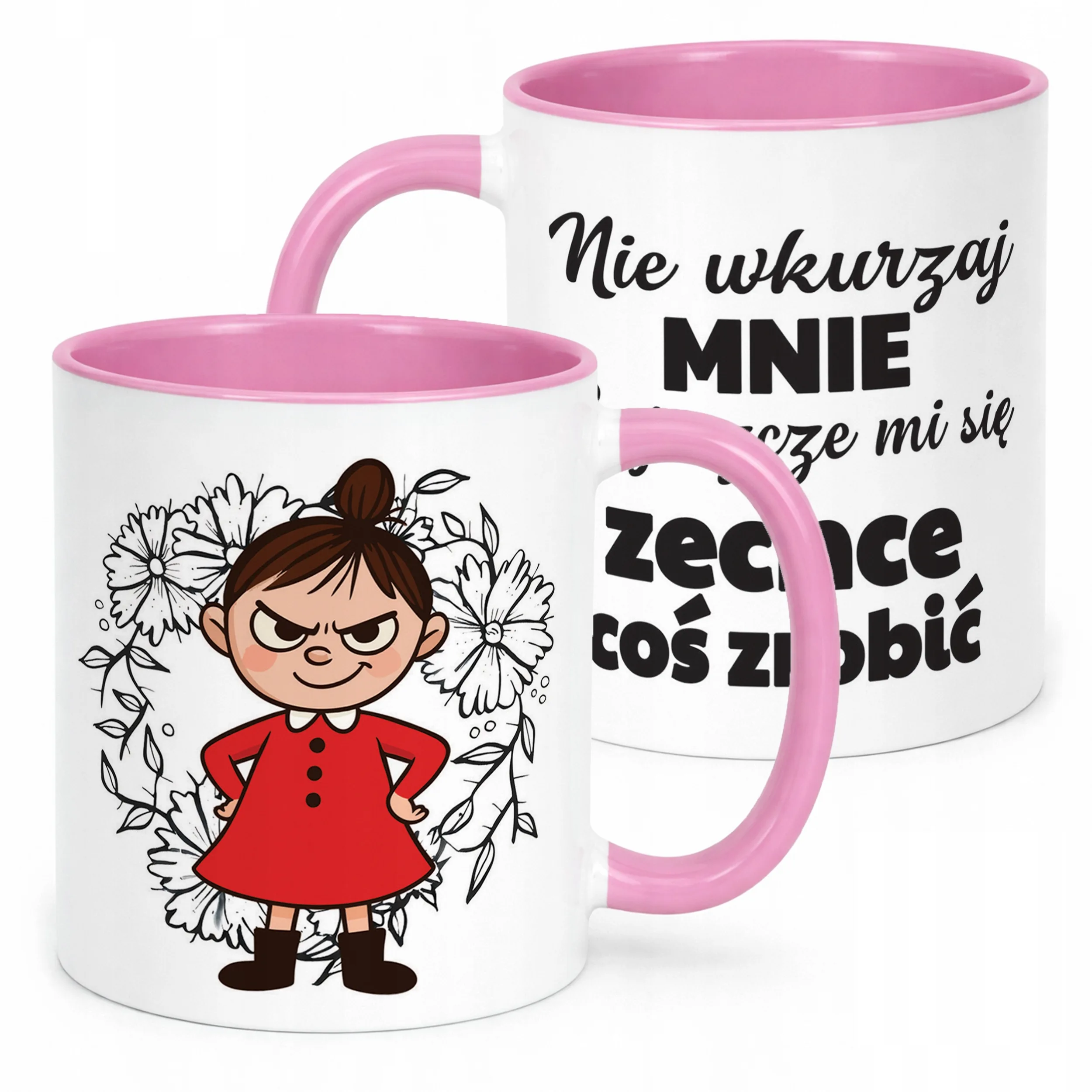 Kubek Różowy Dzień Kobiet Dla Kobiety Dziewczyny Prezent Upominek