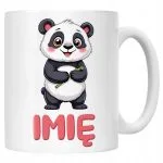 Kubek ceramiczny personalizowany Panda Zwierzak Słodki Dla Dzieci