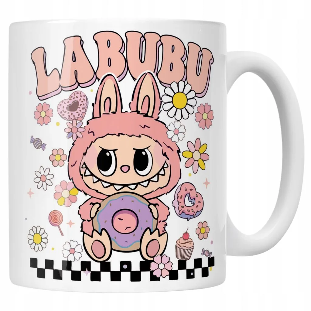 Kubek ceramiczny Labubu Dla Dzieci Prezent Urocze Potworki