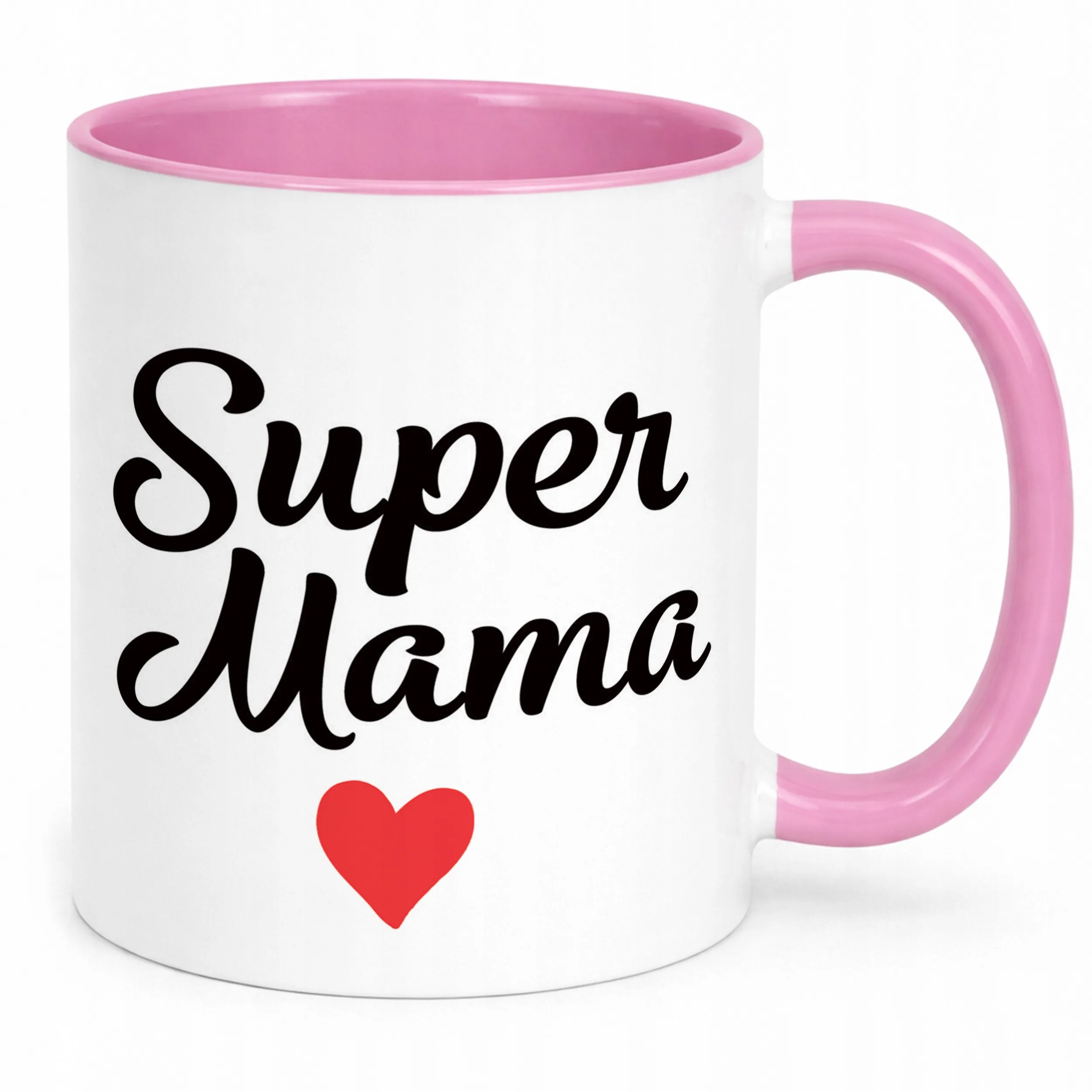 Kubek Różowy Dzień Matki Dla Mamy Prezent Upominek Super Mama