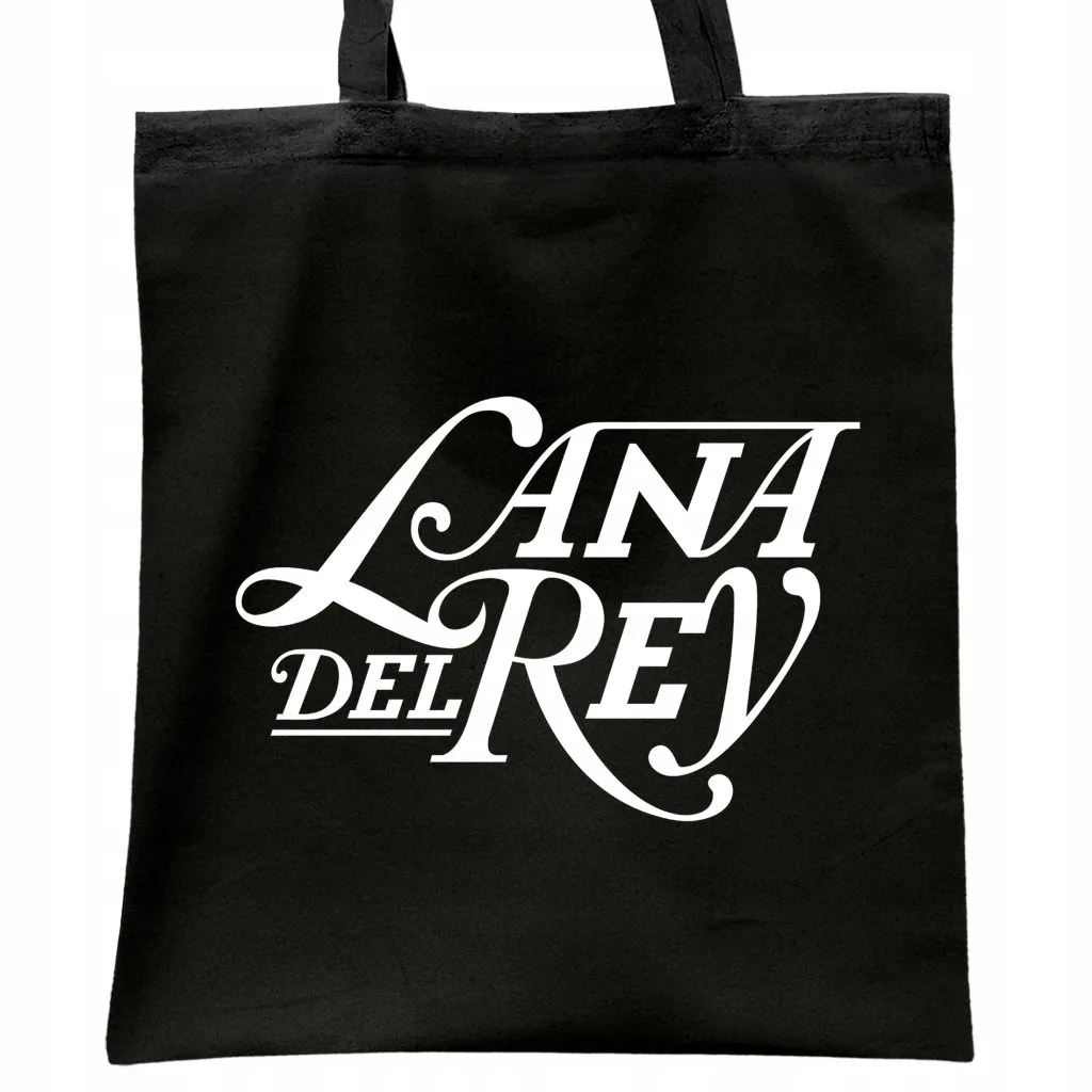 Torba bawełniana czarna na zakupy Lana Del Rey Dla Fanów Prezent