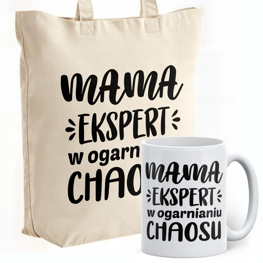 Zestaw Kubek + Torba Premium Dzień Matki Dla Mamy Prezent Upominek