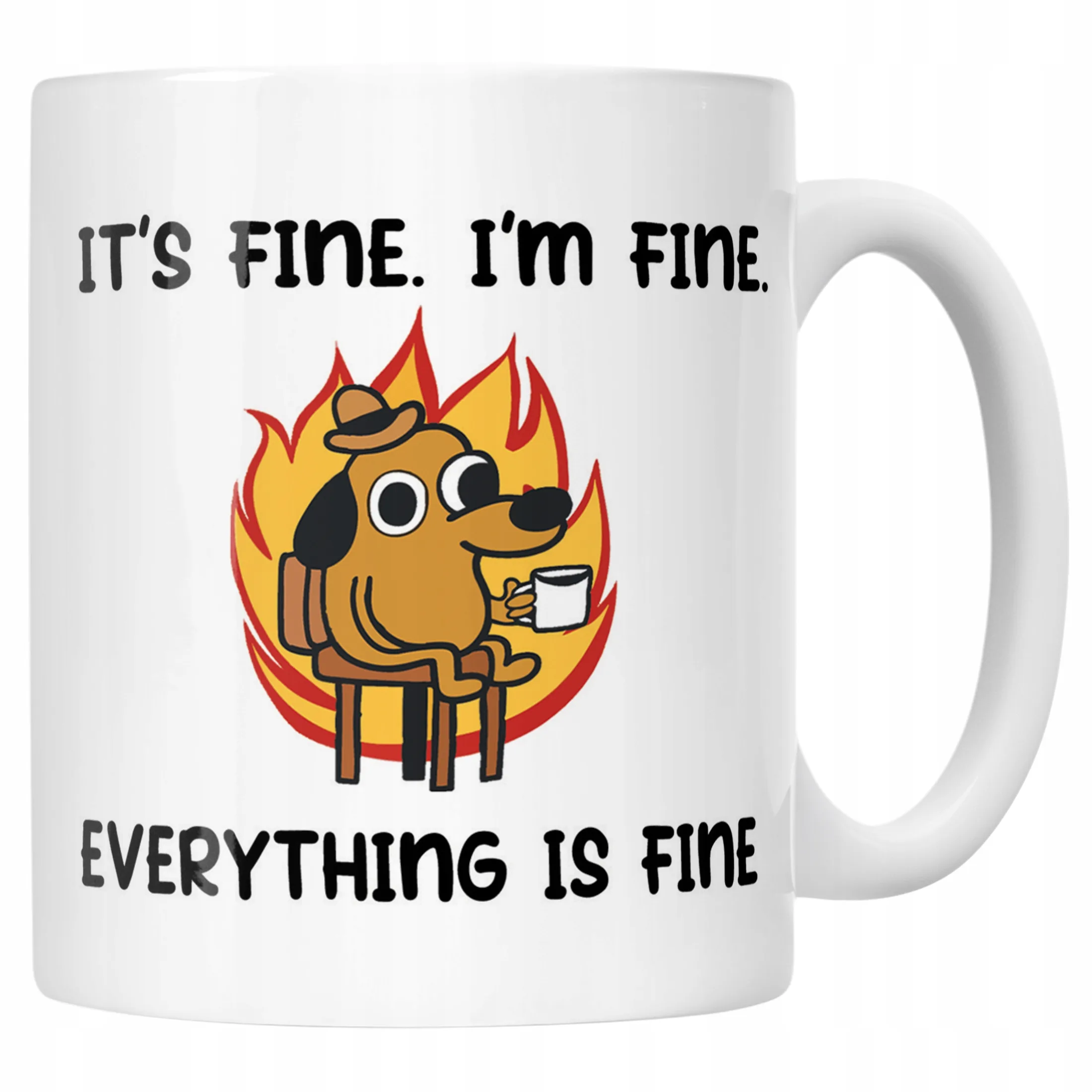 Kubek ceramiczny It’s Fine I’m Fine Śmieszny Zabawny Prezent
