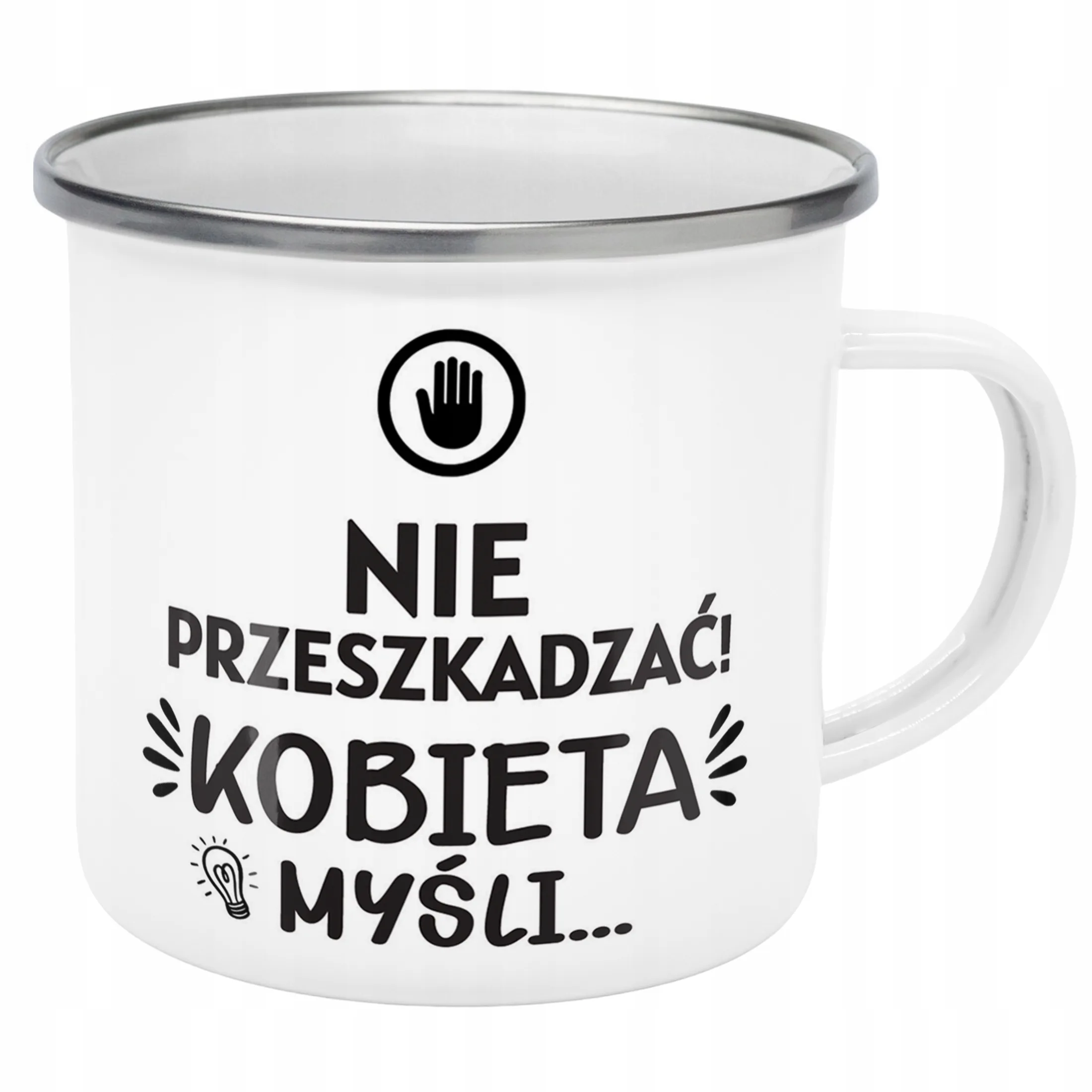 Emaliowany Kubek Garnuszek Dzień Kobiet Dla Kobiety Prezent Upominek