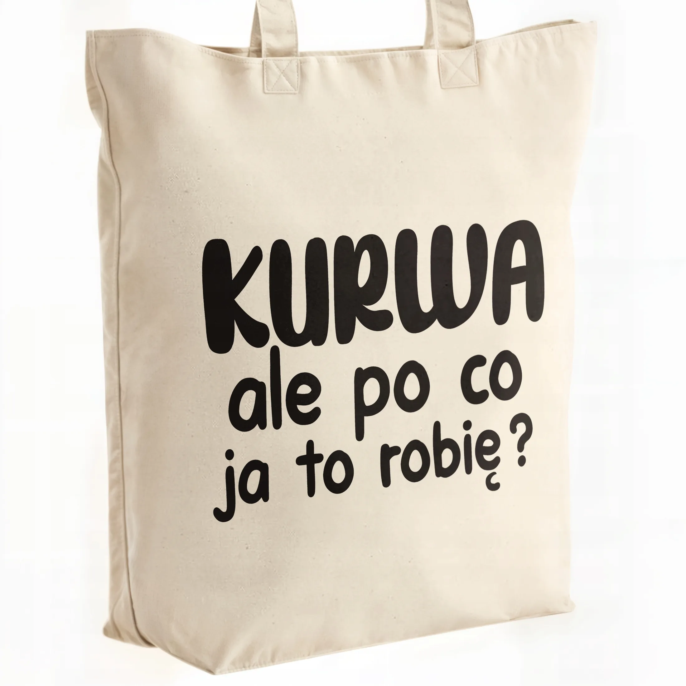 Torba bawełniana premium K**wa Ale Po Co Zabawny Prezent
