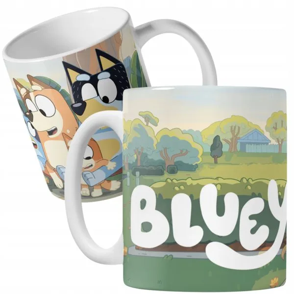 Kubek ceramiczny Bluey Bingo Dla Fana Bajki Dla Dzieci Prezent