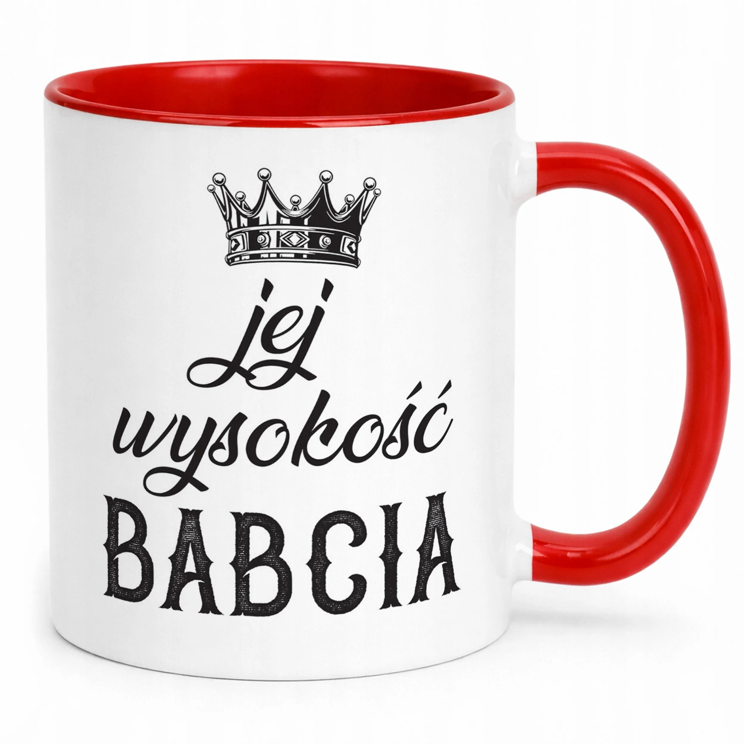 Kubek Czerwony Dzień Babci Dla Babci Prezent Upominek