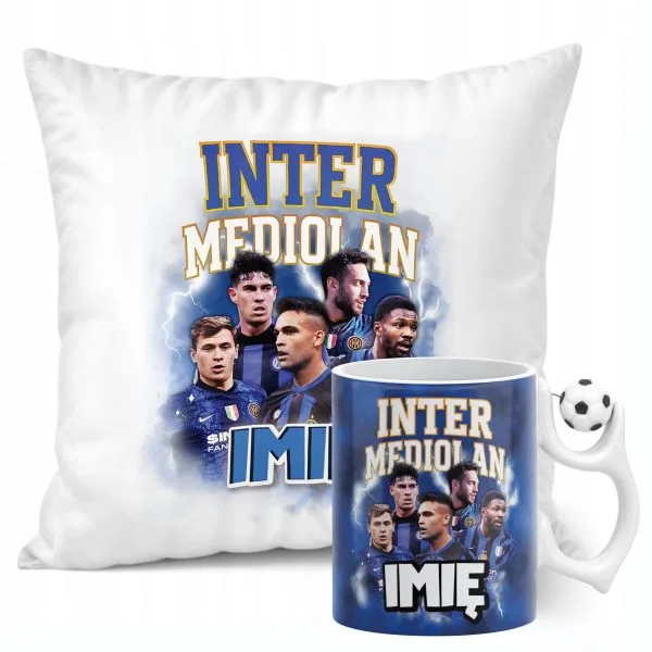 Zestaw personalizowany Kubek Piłkarski + Poduszka Inter Mediolan Martínez
