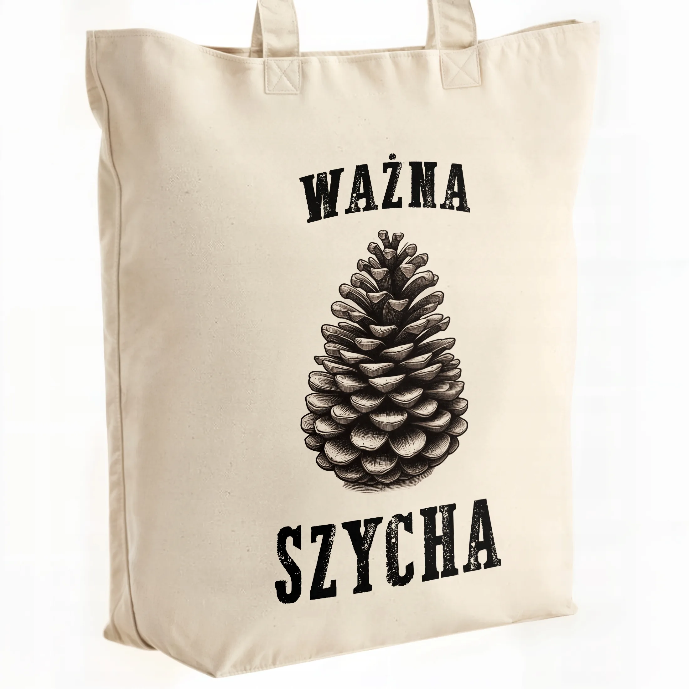 Torba bawełniana premium Ważna Szycha Zabawny Prezent