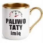 Kubek Premium Złoty Personalizowany Dzień Ojca Paliwo Taty Prezent