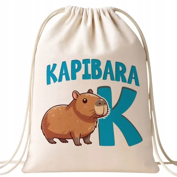 Plecak bawełniany Kapibara Capybara Zwierzak Prezent