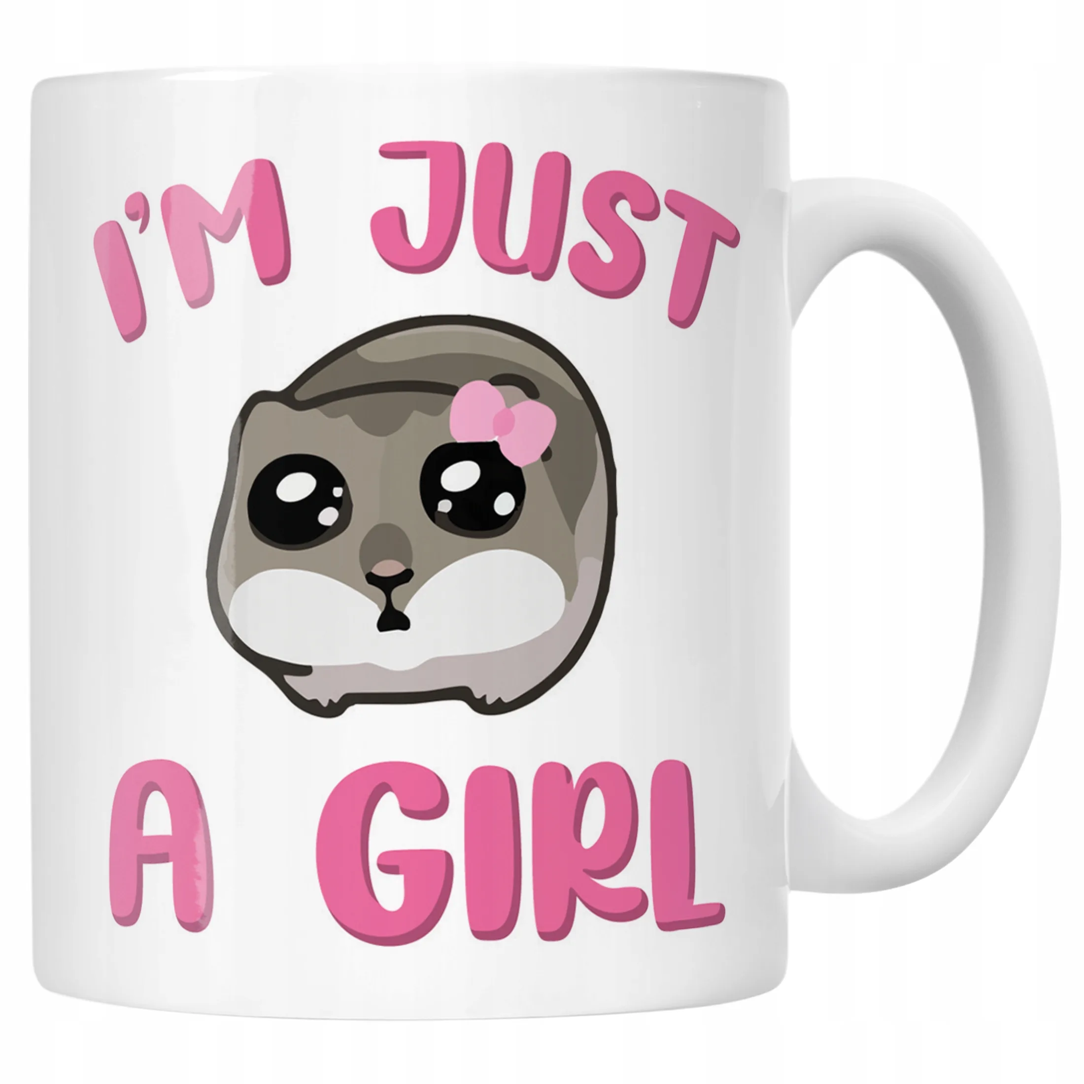 Kubek ceramiczny I’M JUST A GIRL Śmieszny Zabawny Prezent