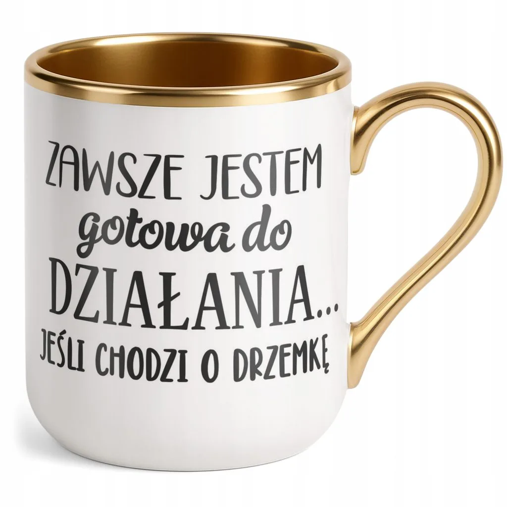 Kubek Premium Złoty Dzień Kobiet Zabawny Prezent Upominek Dla Kobiety
