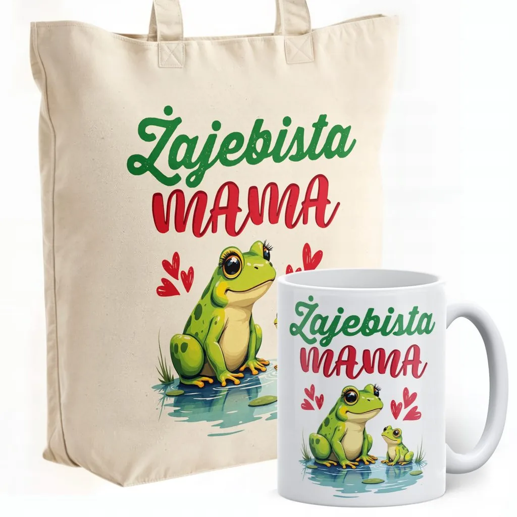 Zestaw Kubek + Torba Premium Dzień Matki Dla Mamy Prezent Upominek