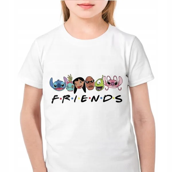 Koszulka biała dziecięca Stitch Lilo i Stich Dla Fanów