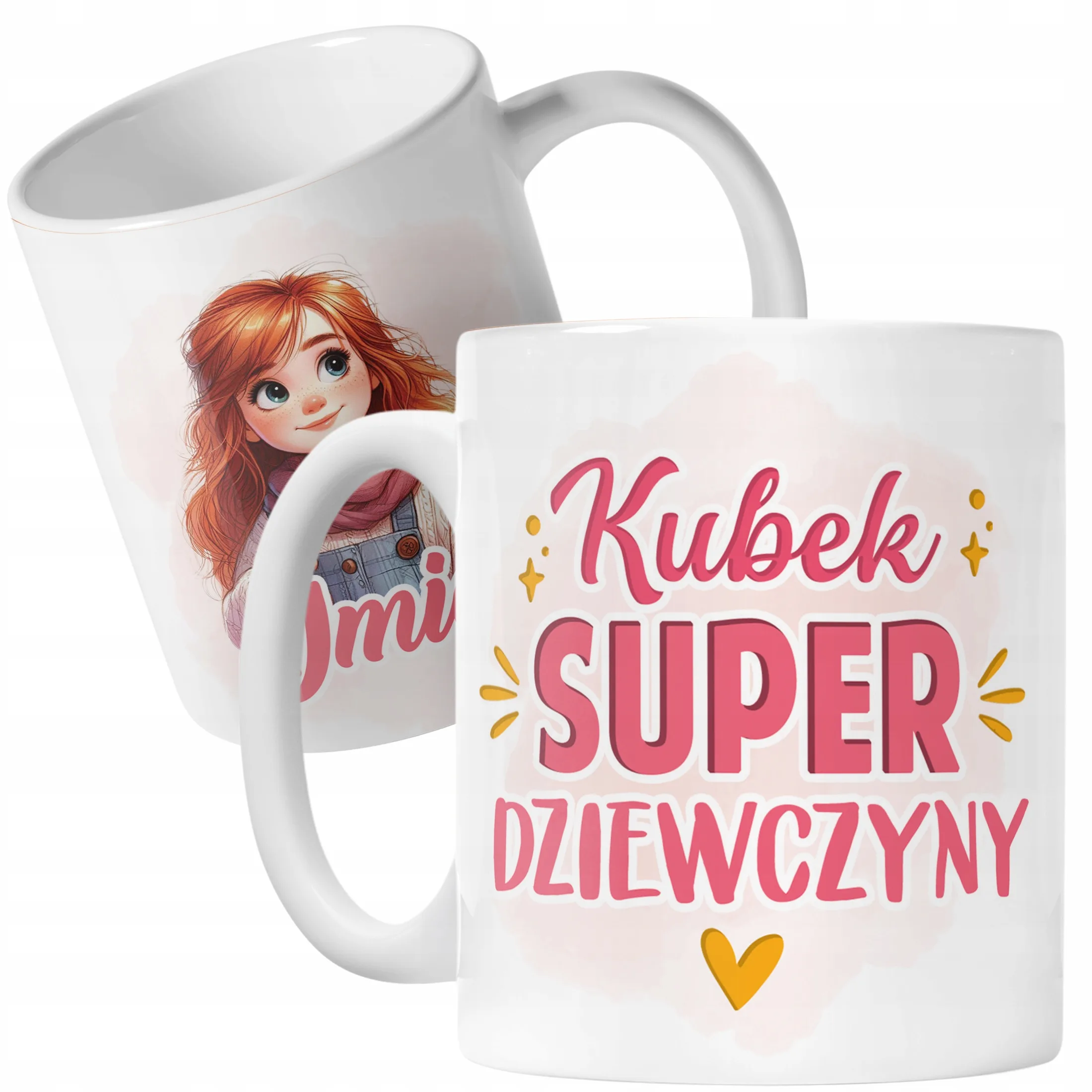 Kubek Ceramiczny Personalizowany Dzień Kobiet Dla Dziewczynki Prezent