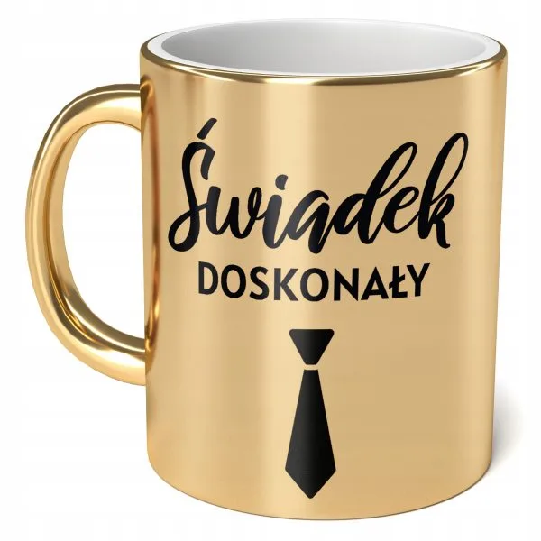 Kubek ceramiczny 330 ml Świadek Doskonały Dla Świadka Prezent Ślub