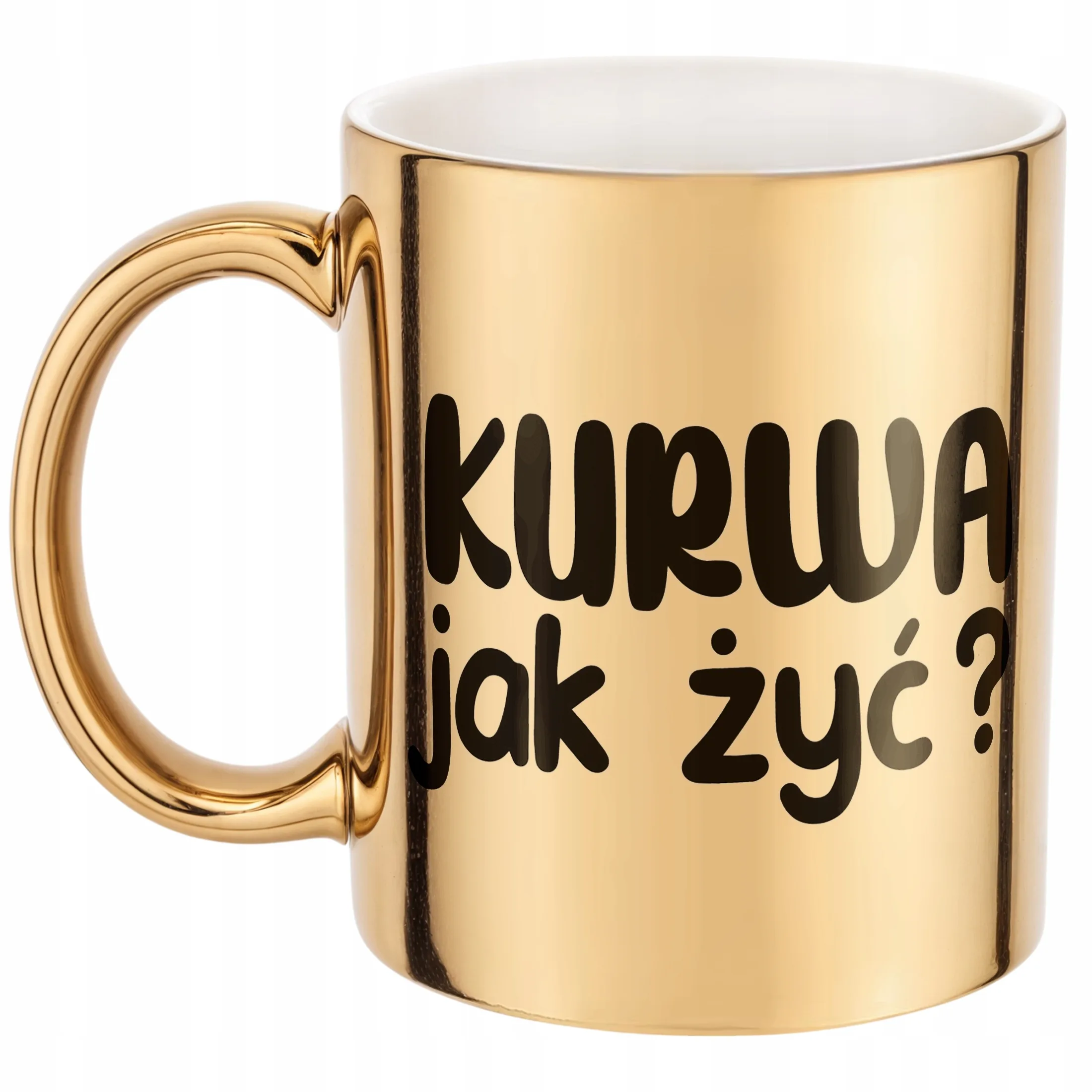 Złoty Kubek Ku**a Jak Żyć Śmieszny Zabawny Prezent
